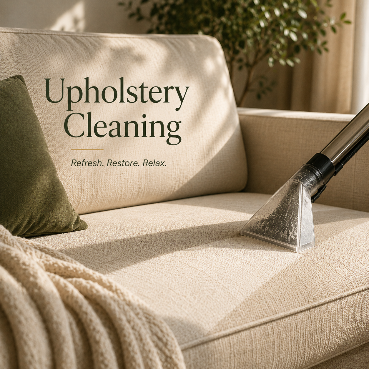 Upholstery cleaning service